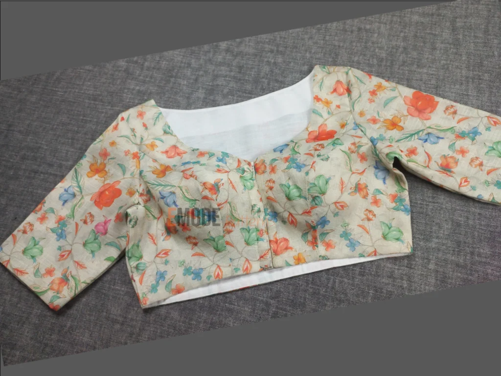 Linen Print Blouse