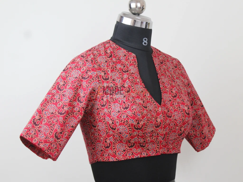 Ajrakh High neck Blouse
