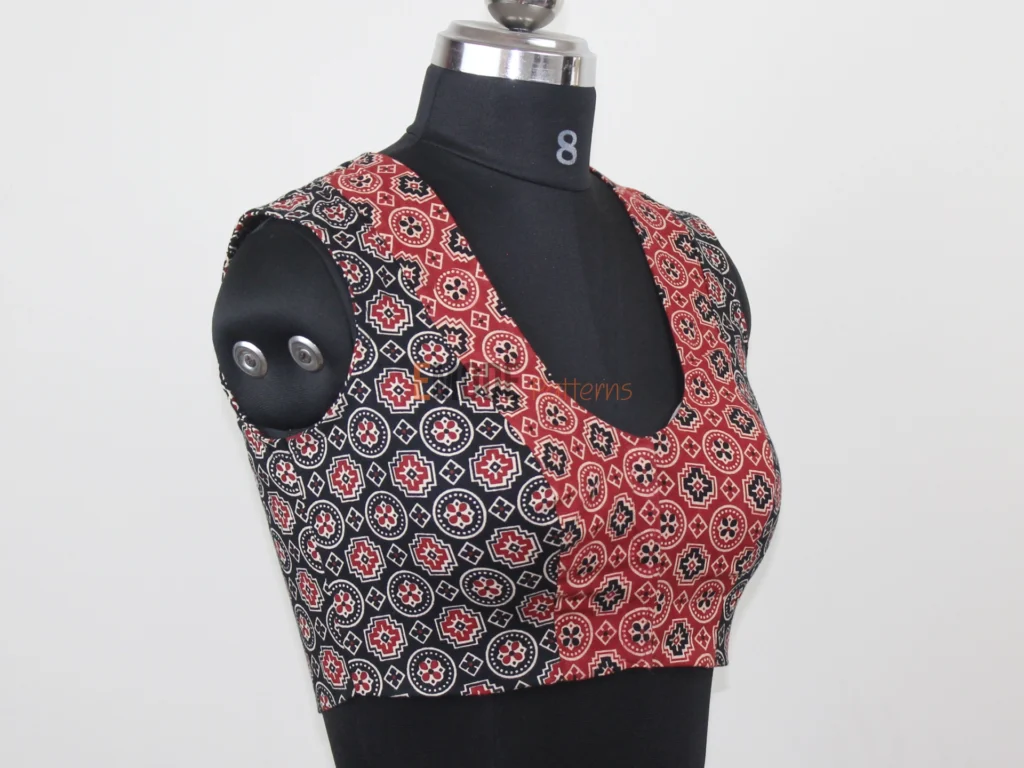 Ajrakh Two Tone Blouse