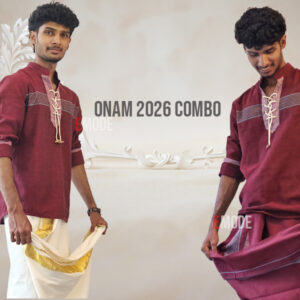 ONAM 2026 MEN'S PREMIUM COMBO Shirt and Mundu